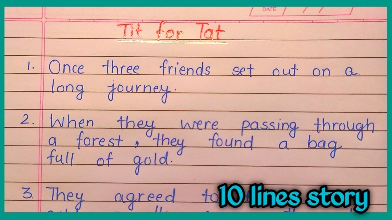 Tit for tat short story | tit for tat story in english | 10 lines story in english | moral stories