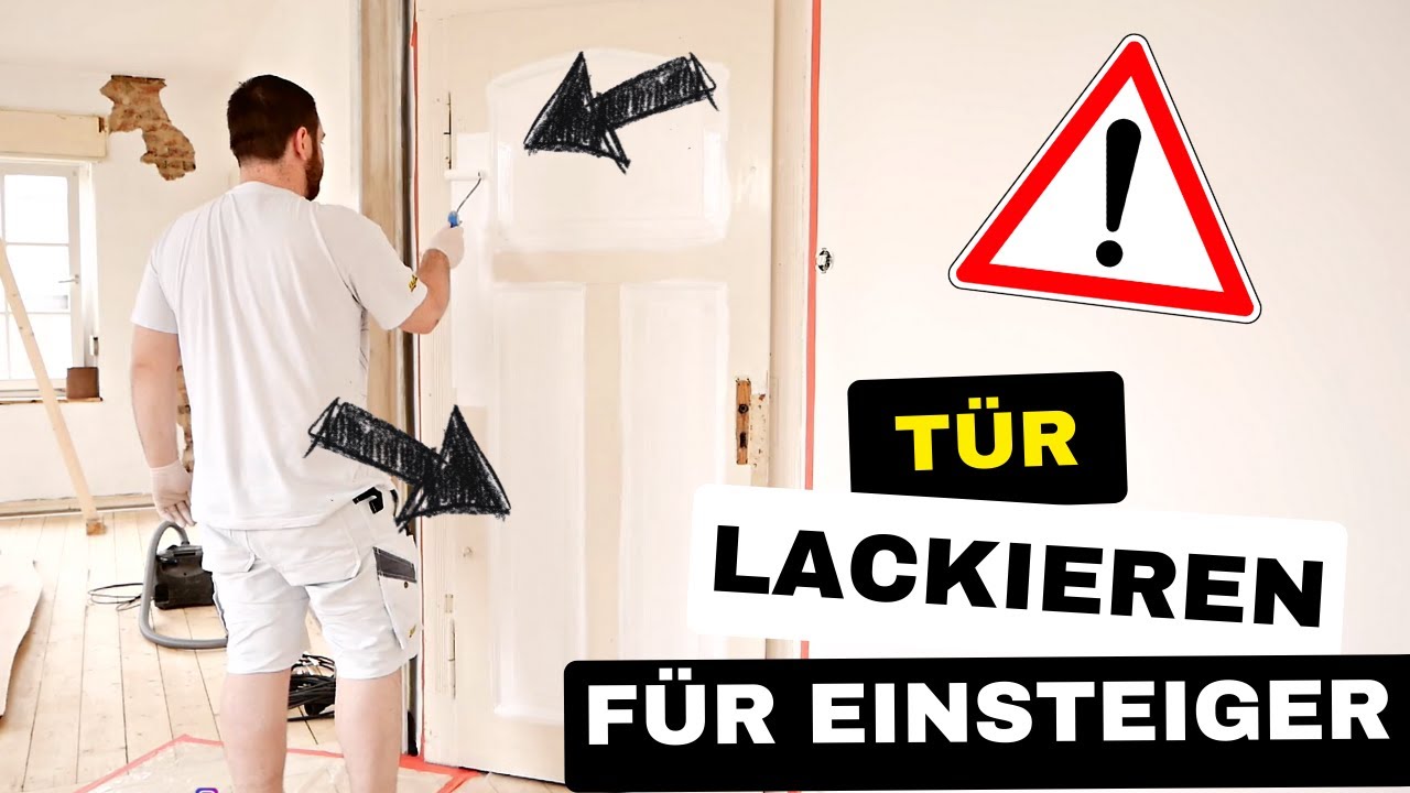 Professionell Holz-T&uuml;r lackieren | Tipps & Tricks f&uuml;r ein perfektes Ergebnis mit Rolle und Pinsel
