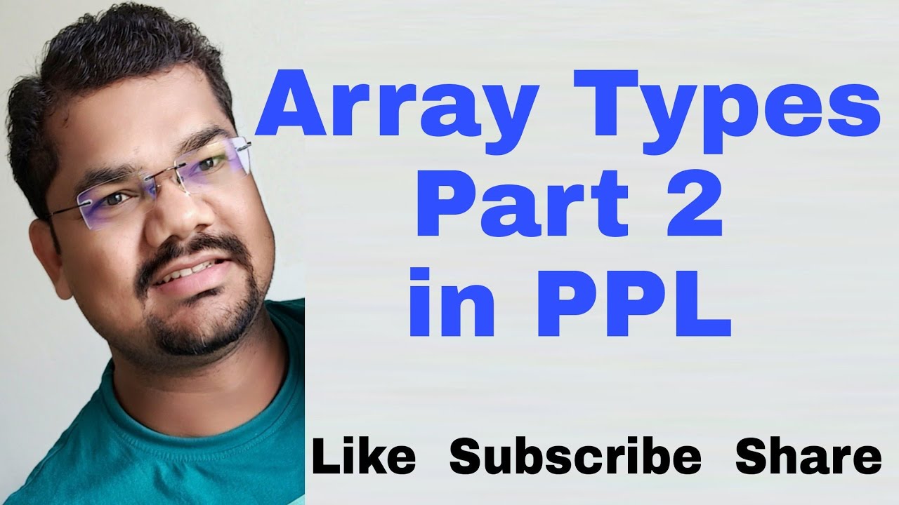 Five Categories of Arrays | Array Types Part 2 | PPL | Sebesta | Data Types in Programming Language