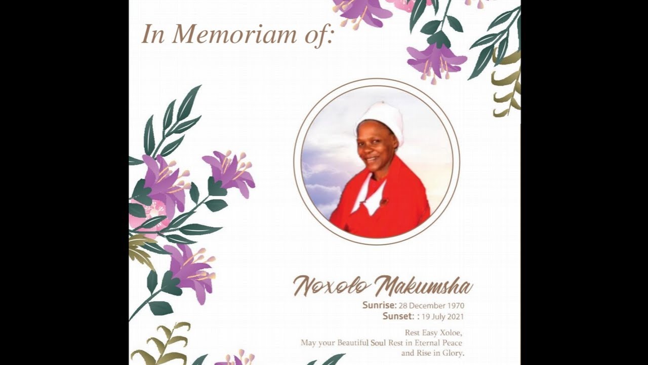 In Loving Memory Of Noxolo Makumsha