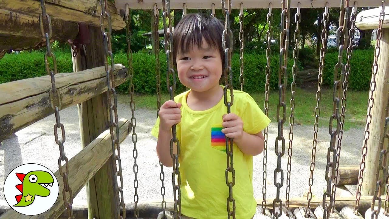 外遊び 公園に遊びに行ったよ❤遊具 滑り台 Toy Kids トイキッズ