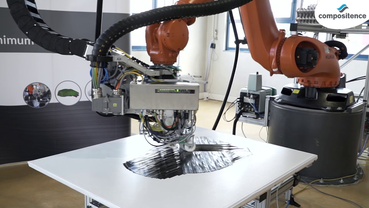 Compositence Automated Fiber Placement for thermoplastic slit tape
