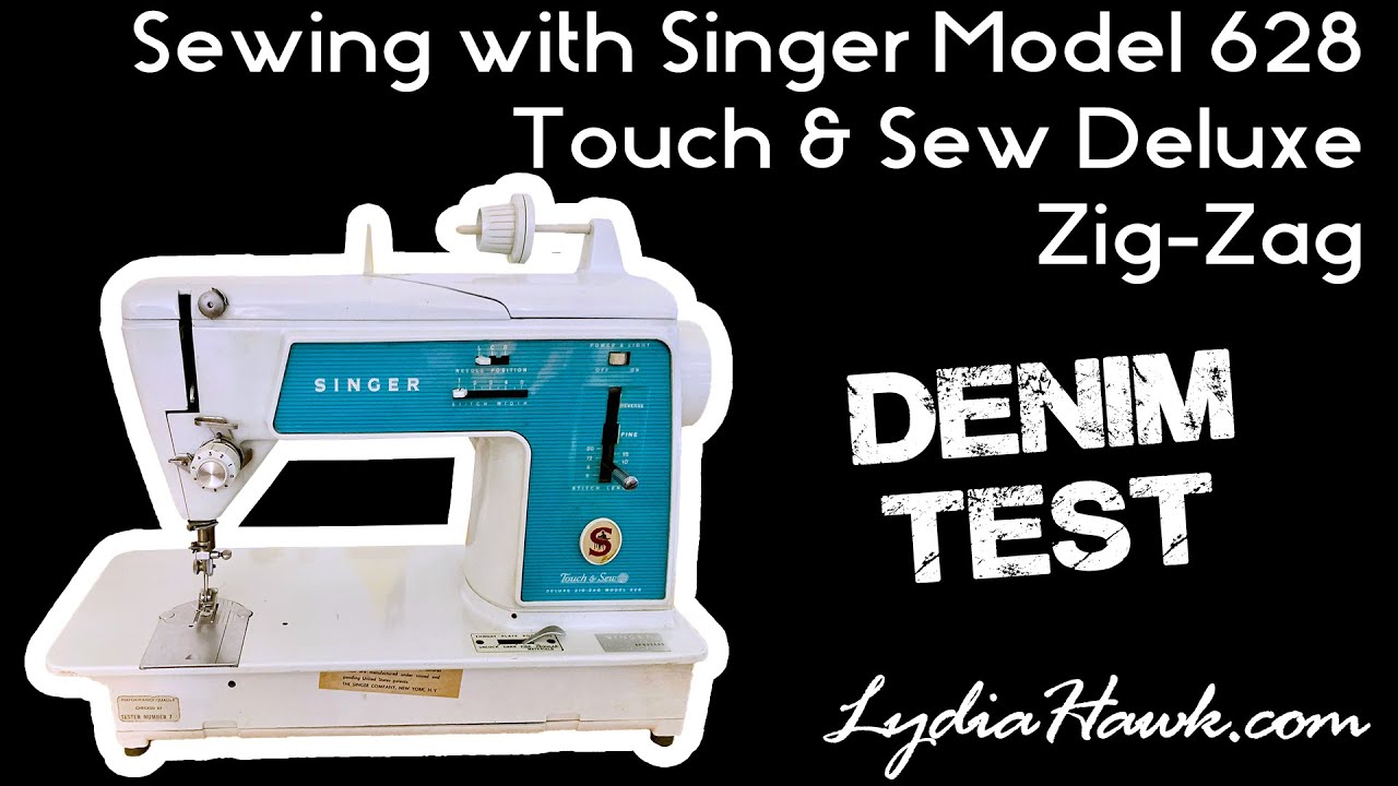 Sewing Denim with Singer Model 628 Touch & Sew Deluxe Zig-Zag Sewing Machine
