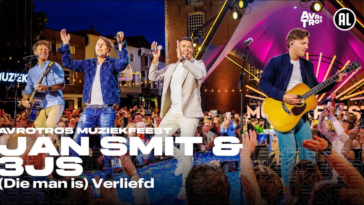 3JS & Jan Smit - Die man is Verliefd (LIVE) • Muziekfeest op het Plein 2024