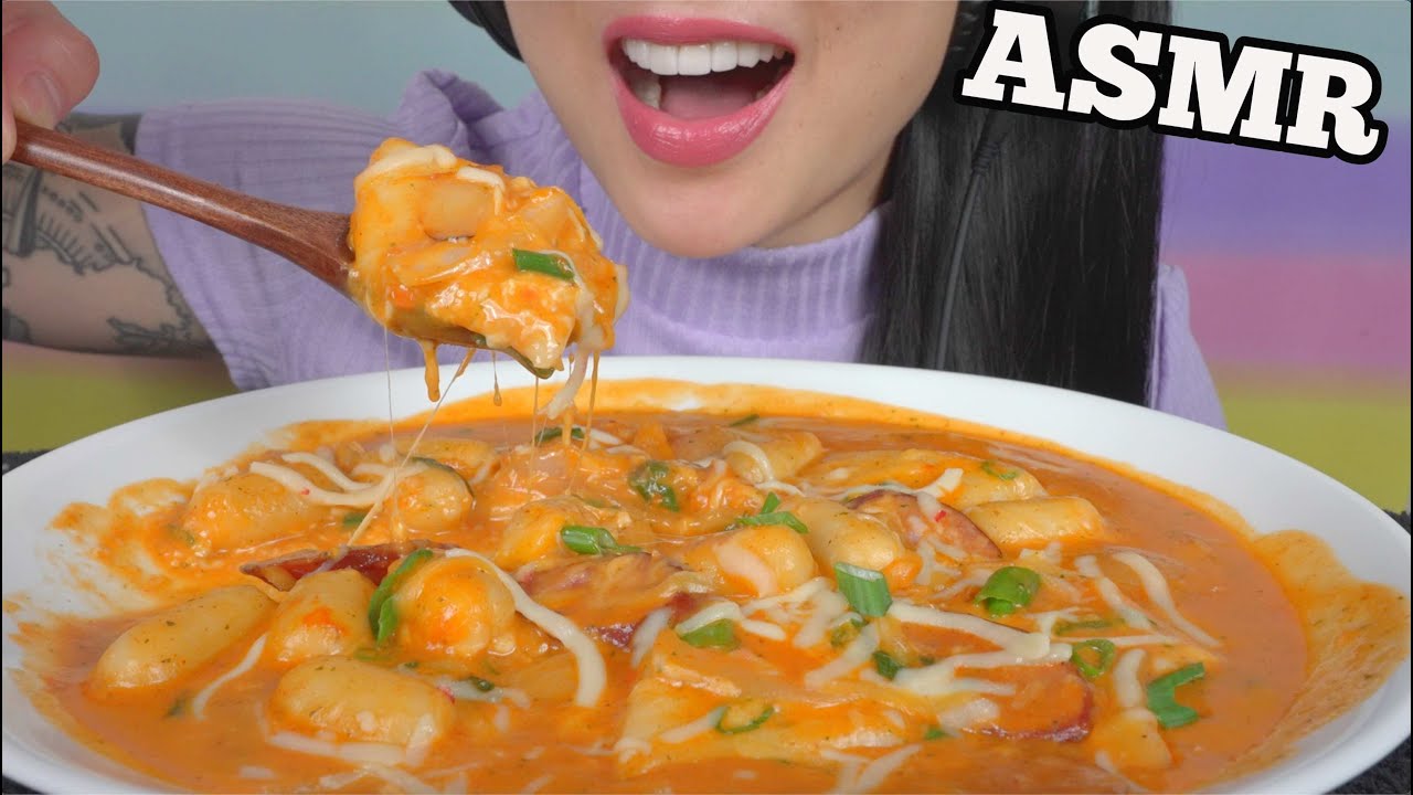 ASMR CHEESY SOFT DESSERT RICE CAKE *COOKING (EATING SOUNDS) LIGHT WHISPERS | SAS-ASMR
