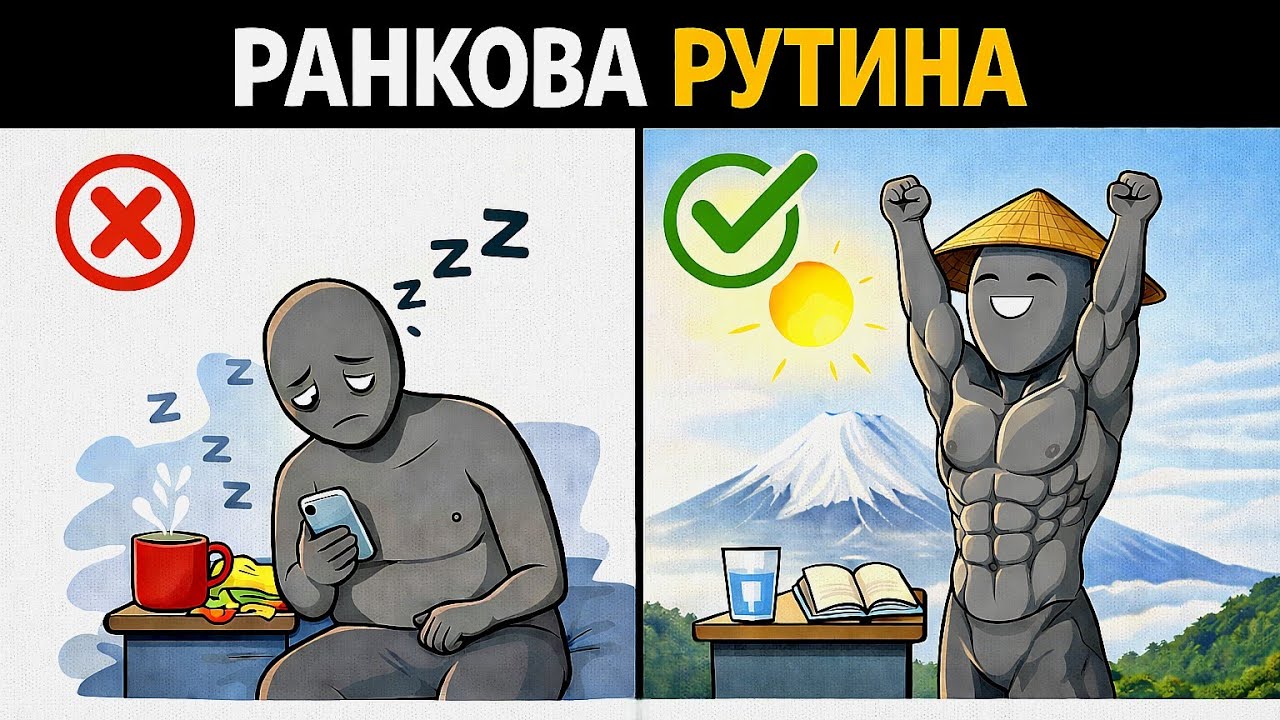 Як японці ПЕРЕМАГАЮТЬ ранкову ЛІНЬ (простий метод)