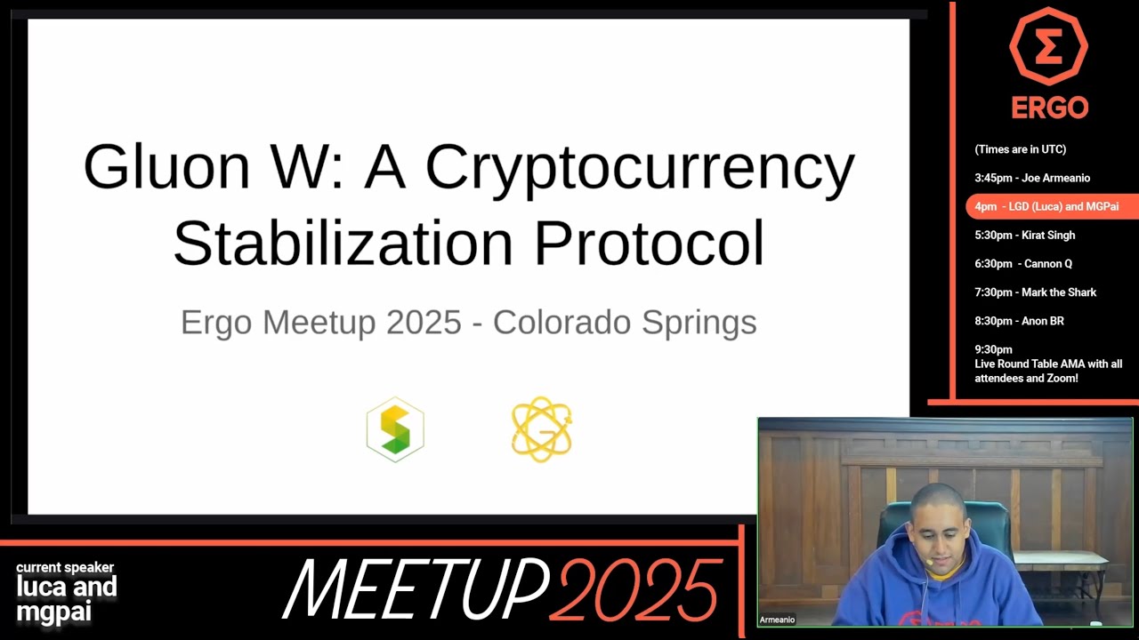 Gluon-W: A Verified Algorithmic Stablecoin for Ergo &mdash; Luca (Ergo Meetup 2025)