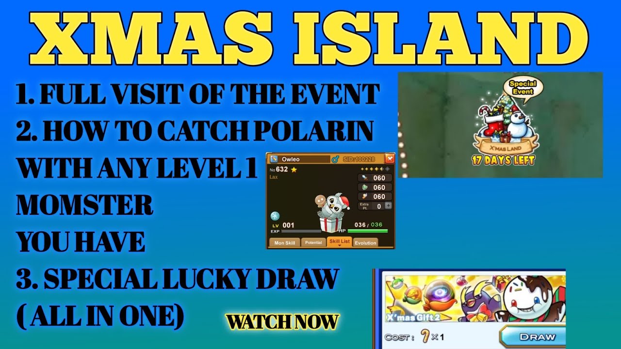 XMAS ISLAND FULL GUIDE VIDEO - BULU MONSTER - E RU KA