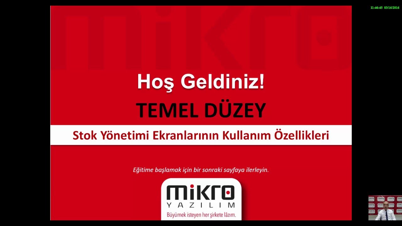 Mikro Yazılım Stok Yönetimi Ekranlarının Kullanım Özellikleri Eğitimi