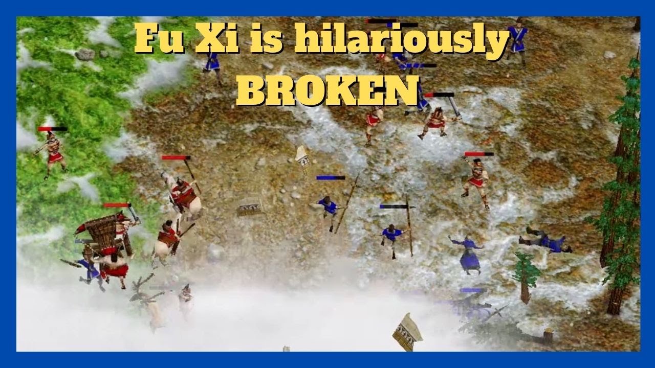 Why did everyone ban Fu Xi in MoM?! | 1v1 Fu Xi vs Gaia #aom #ageofempires