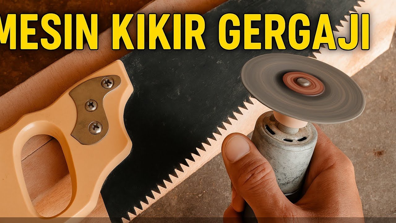 KERJA LEBIH CEPAT...CARA MEMBUAT ALAT KIKIR GERGAJI MANUAL YANG LUAR BIASA Cepat Tajam