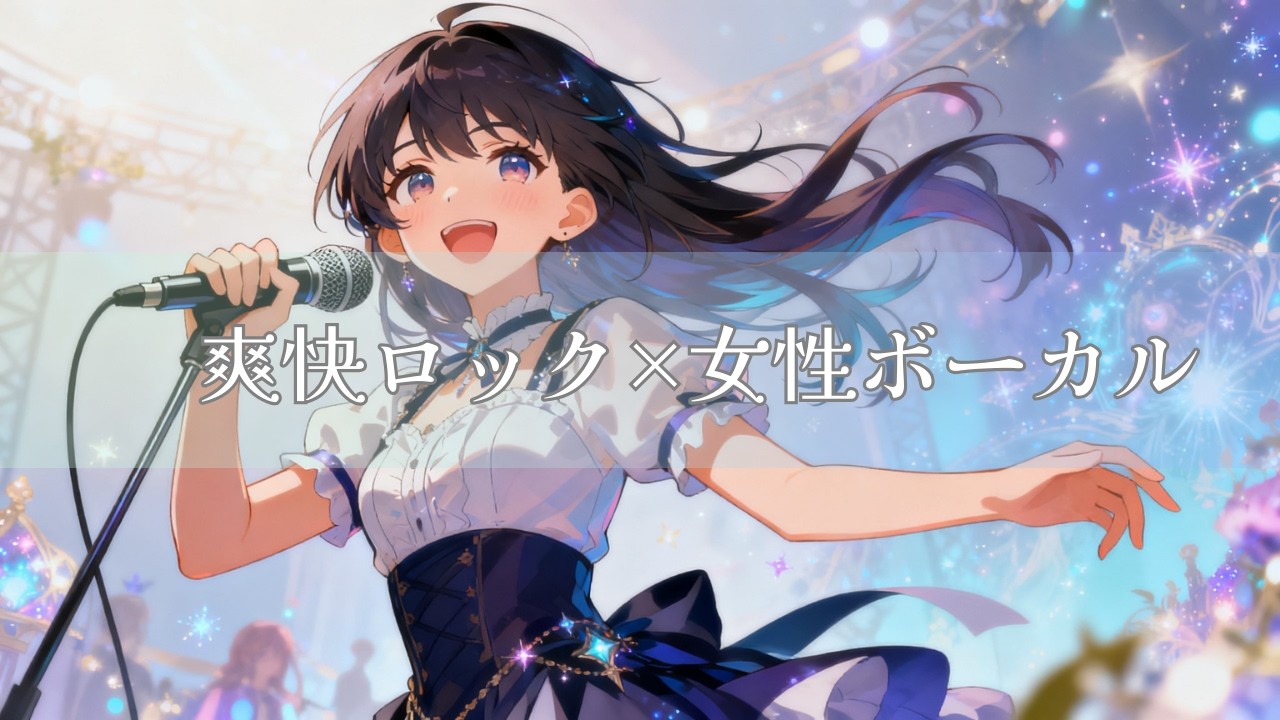 【作業用BGM】爽快ロック×女性ボーカル｜Hello New World｜Anime Insert Song Style Upbeat Rock｜出会いが世界を広げる疾走ロック