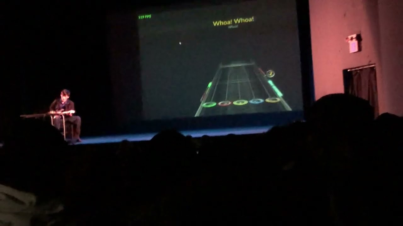 playing through the fire and the flames at my school talent show