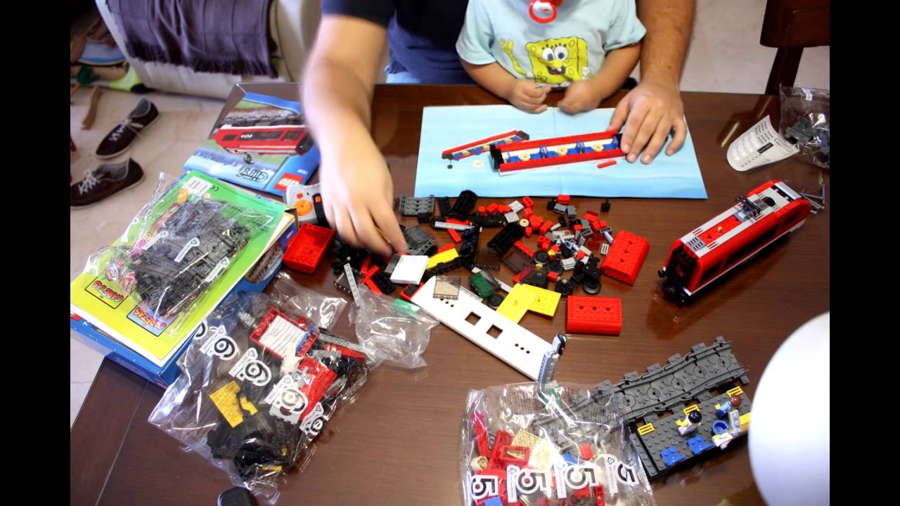 LEGO 7938 Passenger Train Timelapse Build