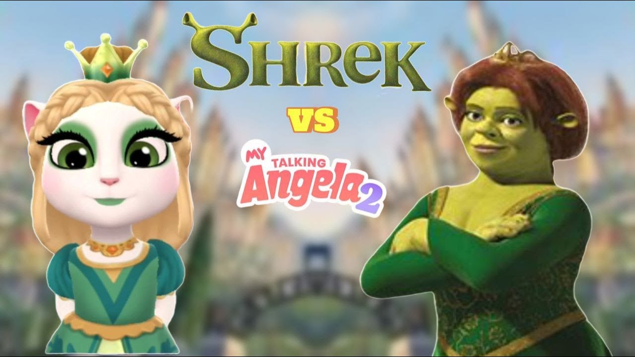 Recreating Princess FIONA from Shrek | My Talking Angela 2! #Fiona #Shrek #MyTalkingAngela