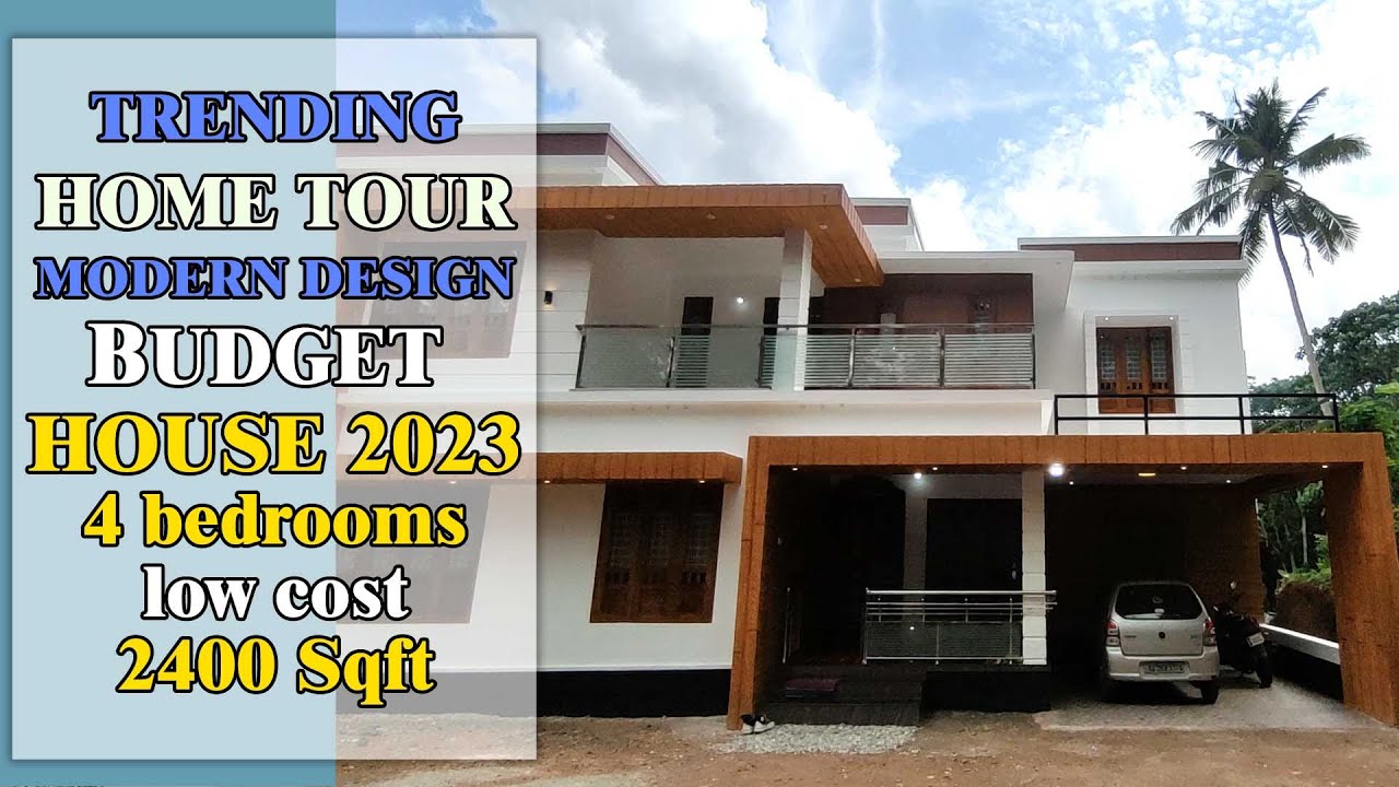 HOME Tour malayalam | Trending Modern house design | 2400 sqft 4Bhk modern house | Home tour