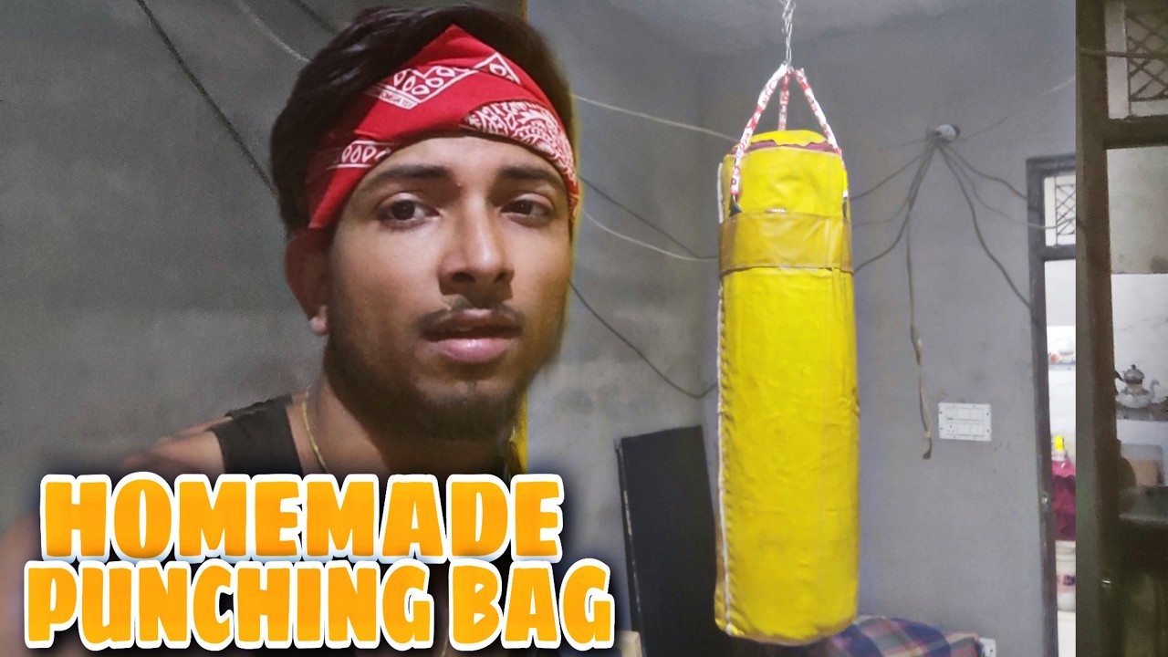 How to make Punching Bag At Home | Level Up Your Boxing with Punching Bag | Angrytik