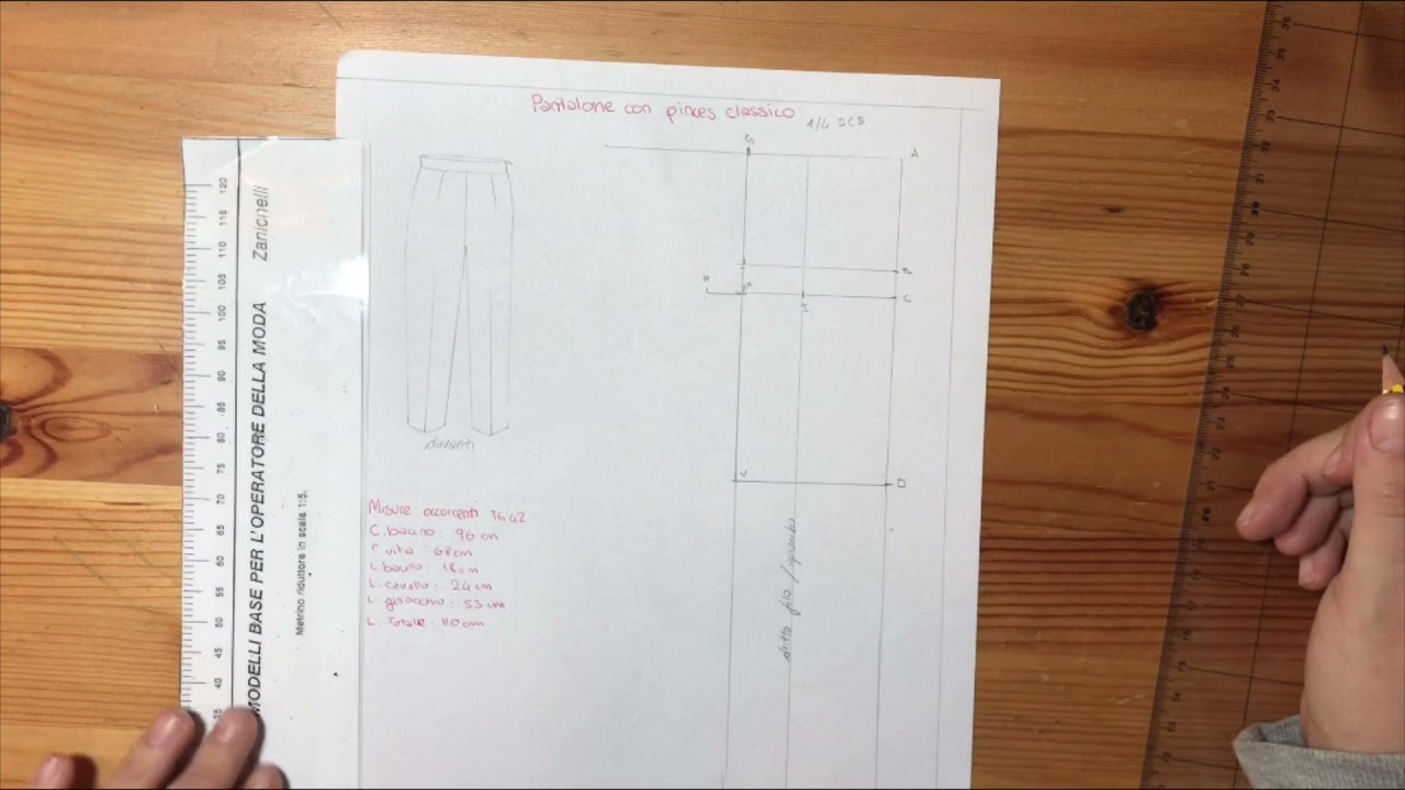 Pantalone classico - Parte 1 (Davanti)