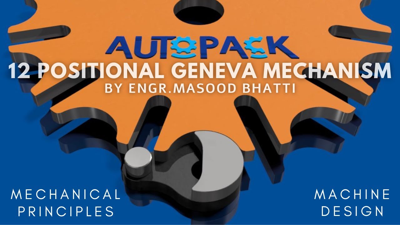 Geneva Mechanism, 12 number of positions, Autodesk Inventor.