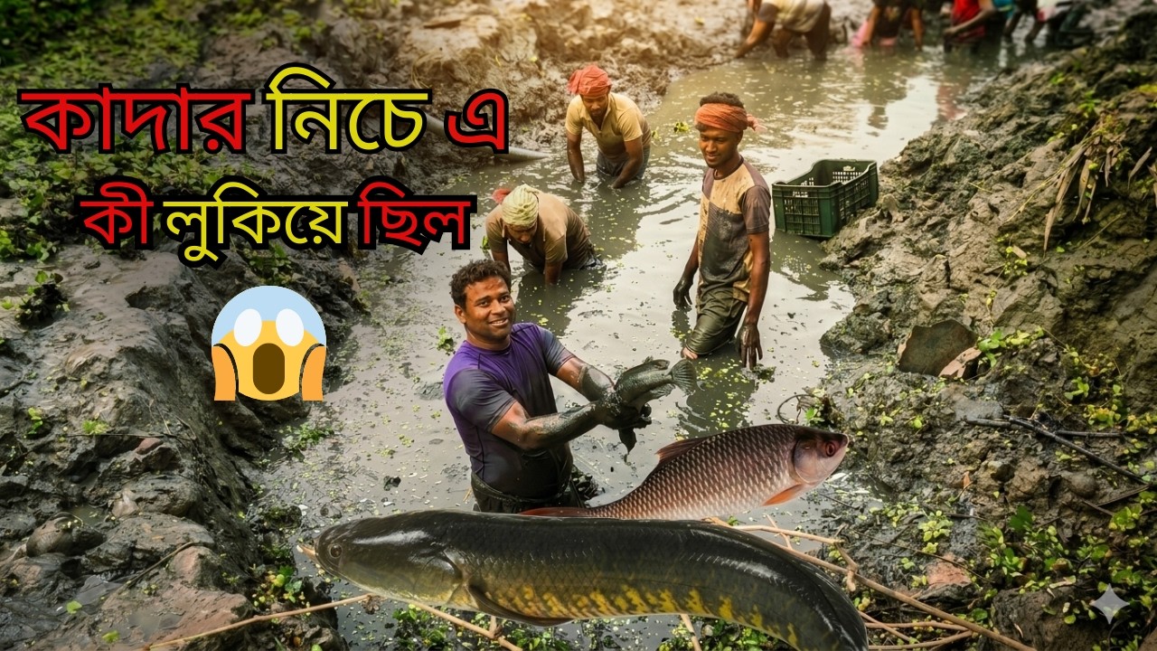 কাদার নিচের রহস্য! অবিশ্বাস্য মাছ শিকার 🐟