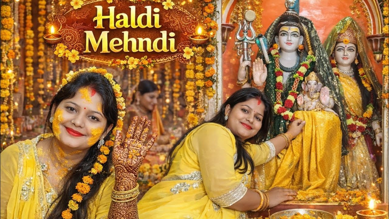 Bhole ji parvati ji ki haldi mehndi 😊😊🫶🫶