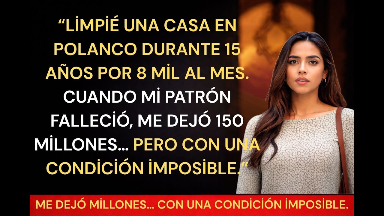 Limpié su Casa 15 AÑOS - Cuando MURIÓ me Dejó 150 MILLONES pero CON UNA CONDICIÓN.