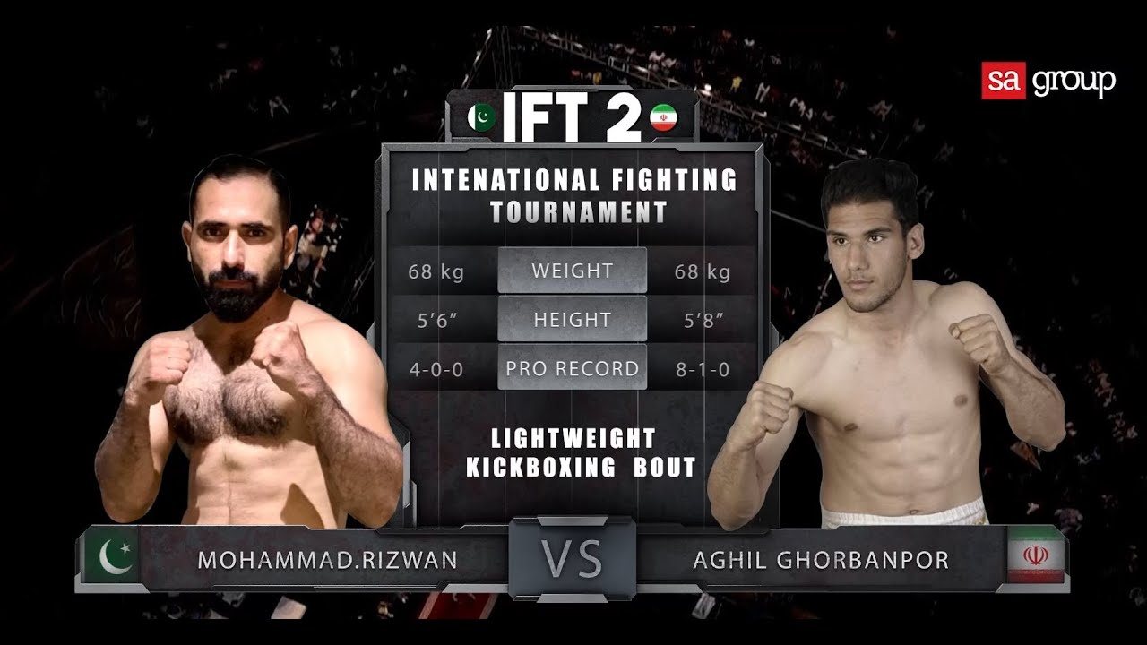 RIZWAN VS GHORBANPOR | FIGHT 1 | IFT 2 | Pakistan vs Iran | Pro Kickboxing