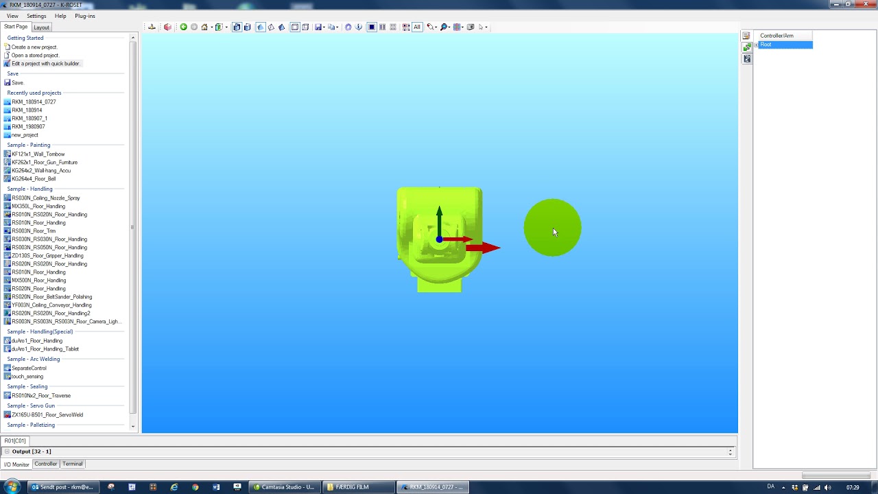 F 06 K Roset opstart simulering