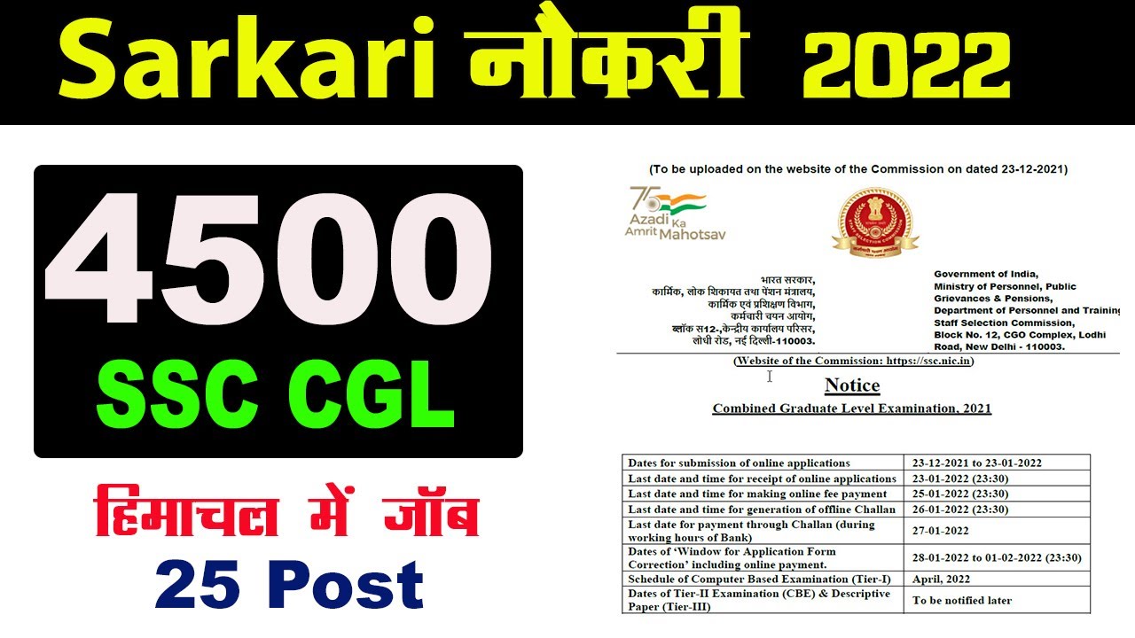 aaj ki nayi naukri | Hp Govt Jobs 2022 | free job alert himachal | himachal job portal | Job Khoji