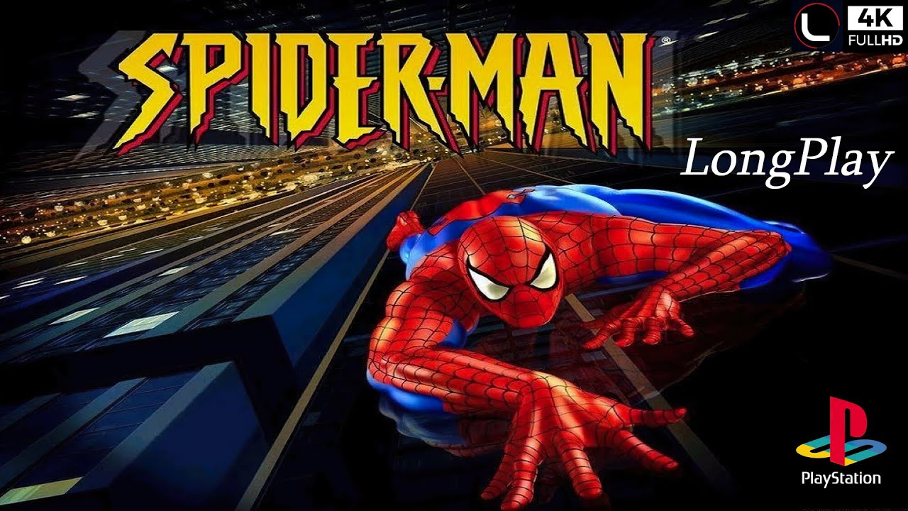 PS1 - Spider-Man (2000 video game) - Full Walkthrough [4K:Widescreen](No Commentary) 🔴