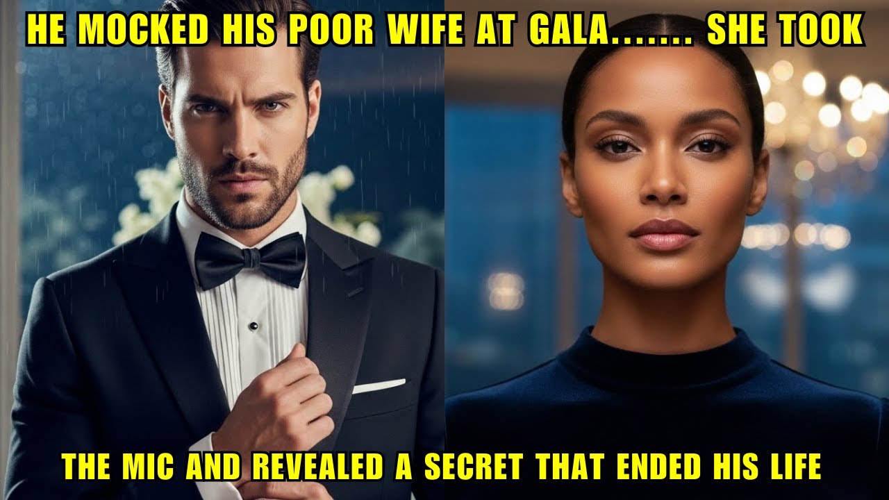 BILLIONAIRE MOCKED 'POOR' WIFE AT GALA – SHE TOOK THE MIC & REVEALED A SECRET THAT ENDED HIM
