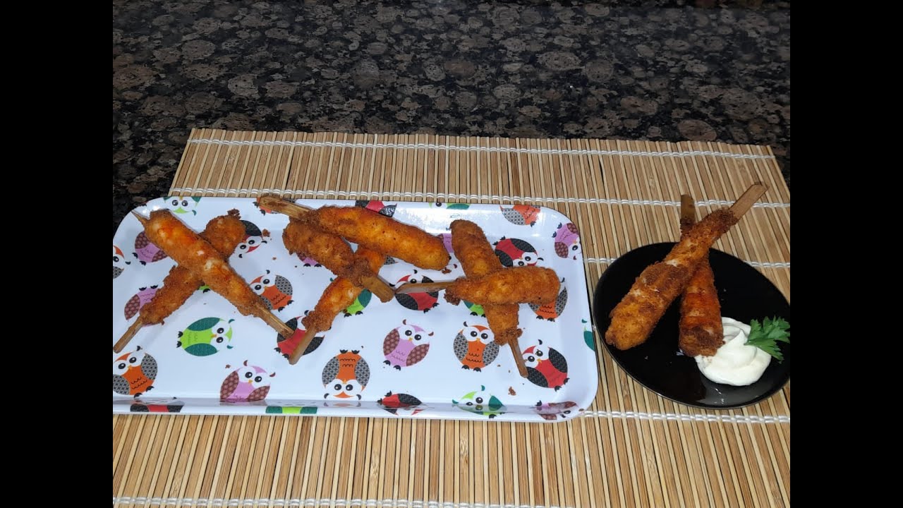 Gambones rebozados