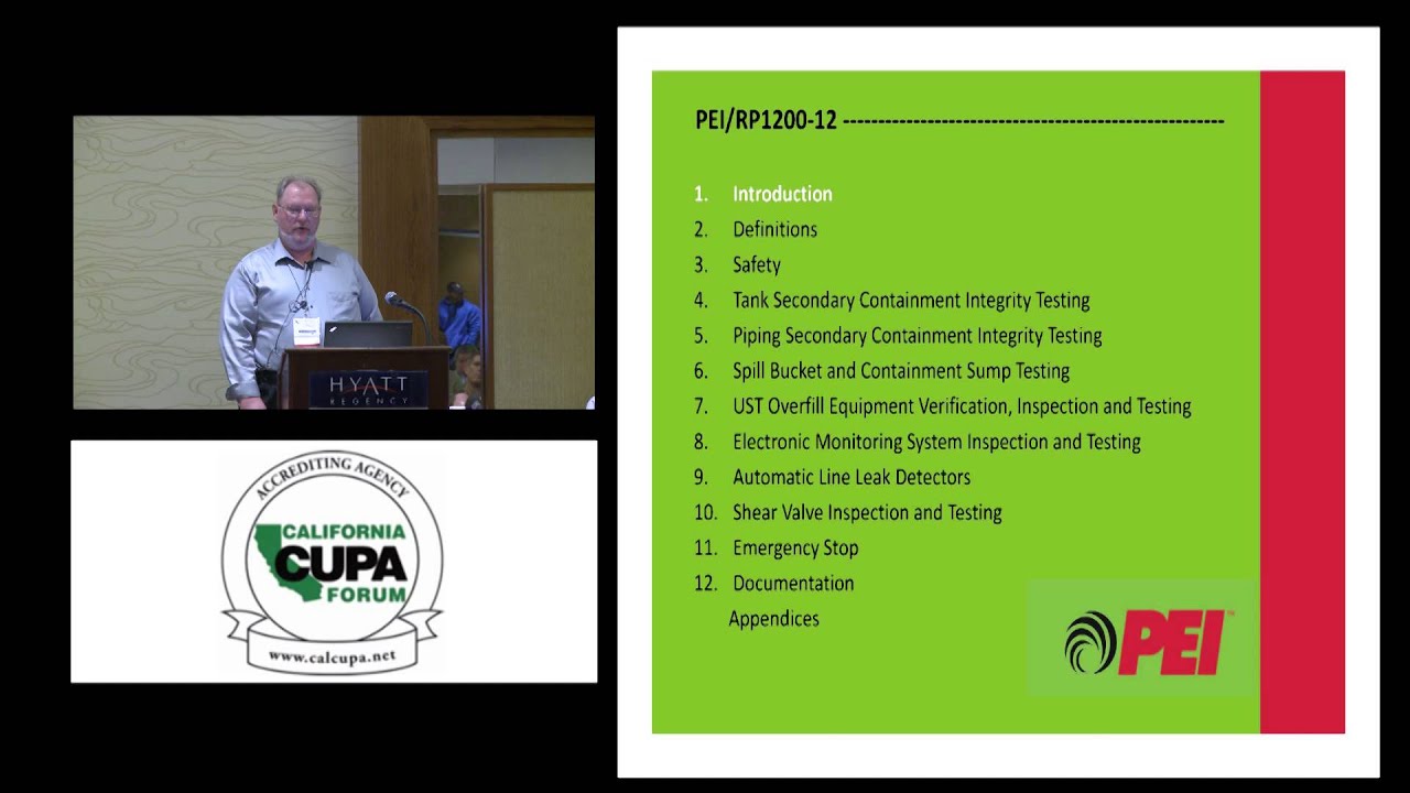 PEI 900/1200: OVERVIEW OF UST FACILITY INSPECTION GUIDANCE