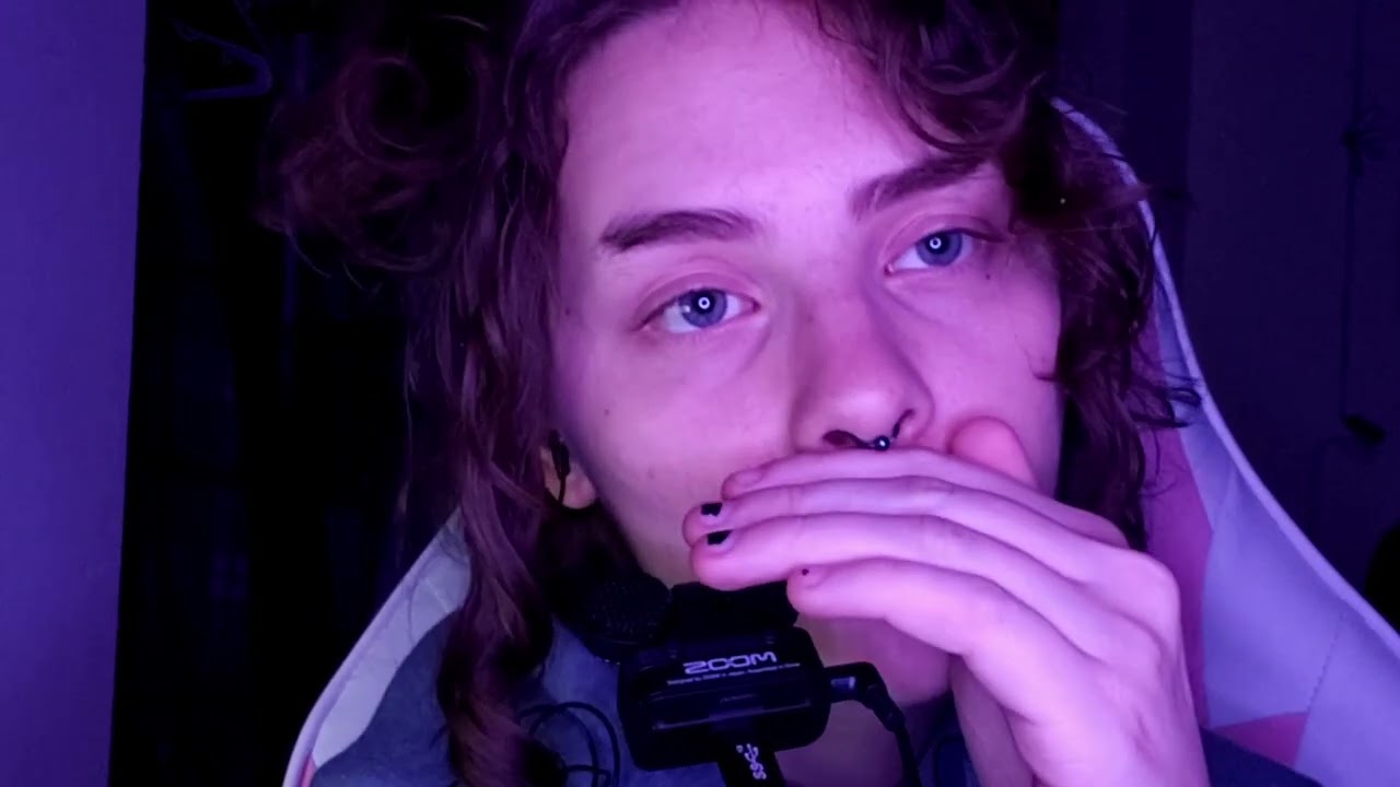 asmr// slow, wet mouth sounds + breathing ~ lip smacking /