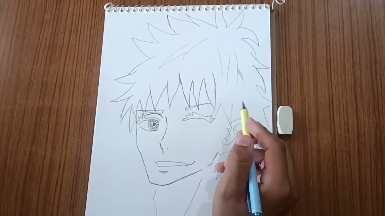 Gojo Satoru Drawing | Jujutsu Kaisen | Full Long Video 👁️✨
