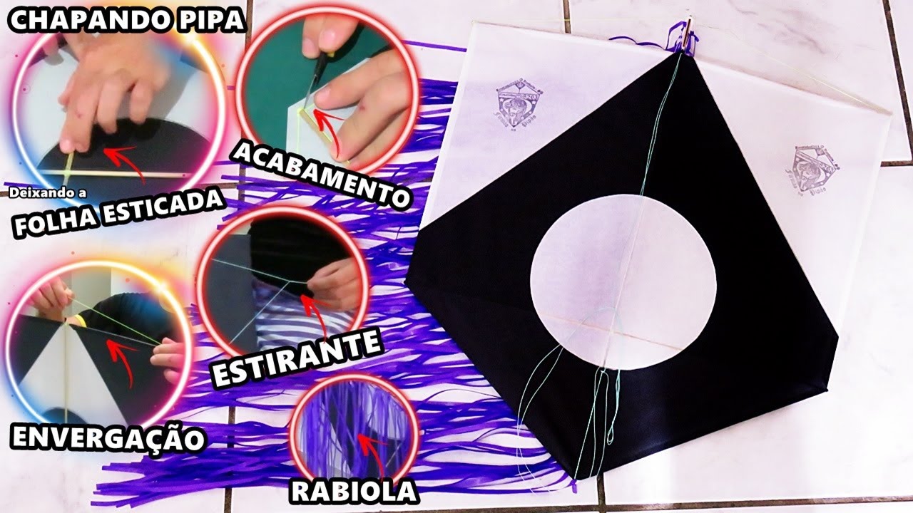 COMO FAZER UMA PIPA DAS ANTIGAS DE 56CM PASSO A PASSO PT.2 « Renatinho8263 »