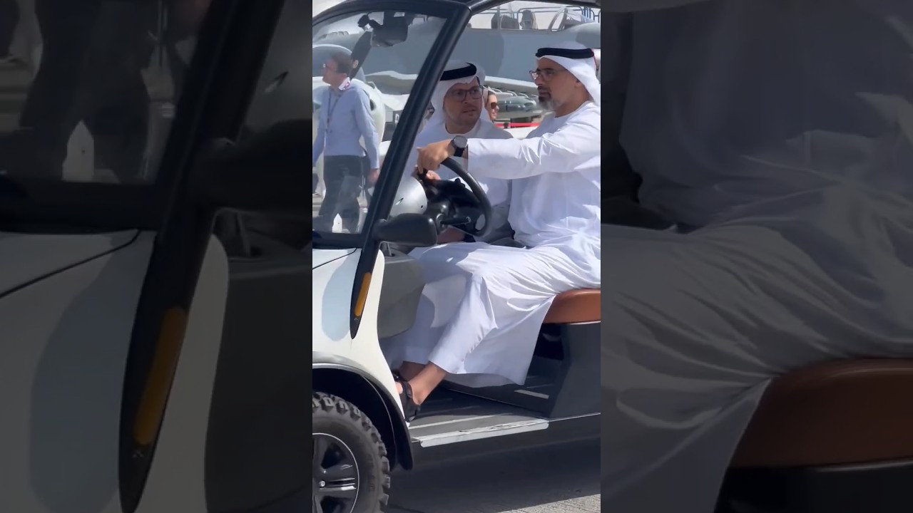 Sheikh Khalid Bin Mohamed At Dubai Airshow Along With Sheikh Mohammed Bin Zayed #shorts #short #dxb