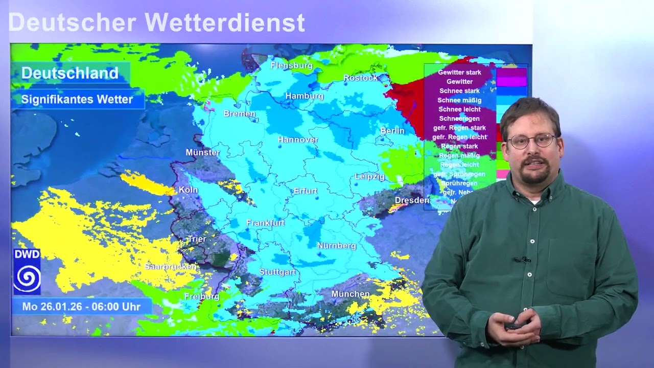 25.01.2026 Unwetterwarnung - Deutscher Wetterdienst (DWD)