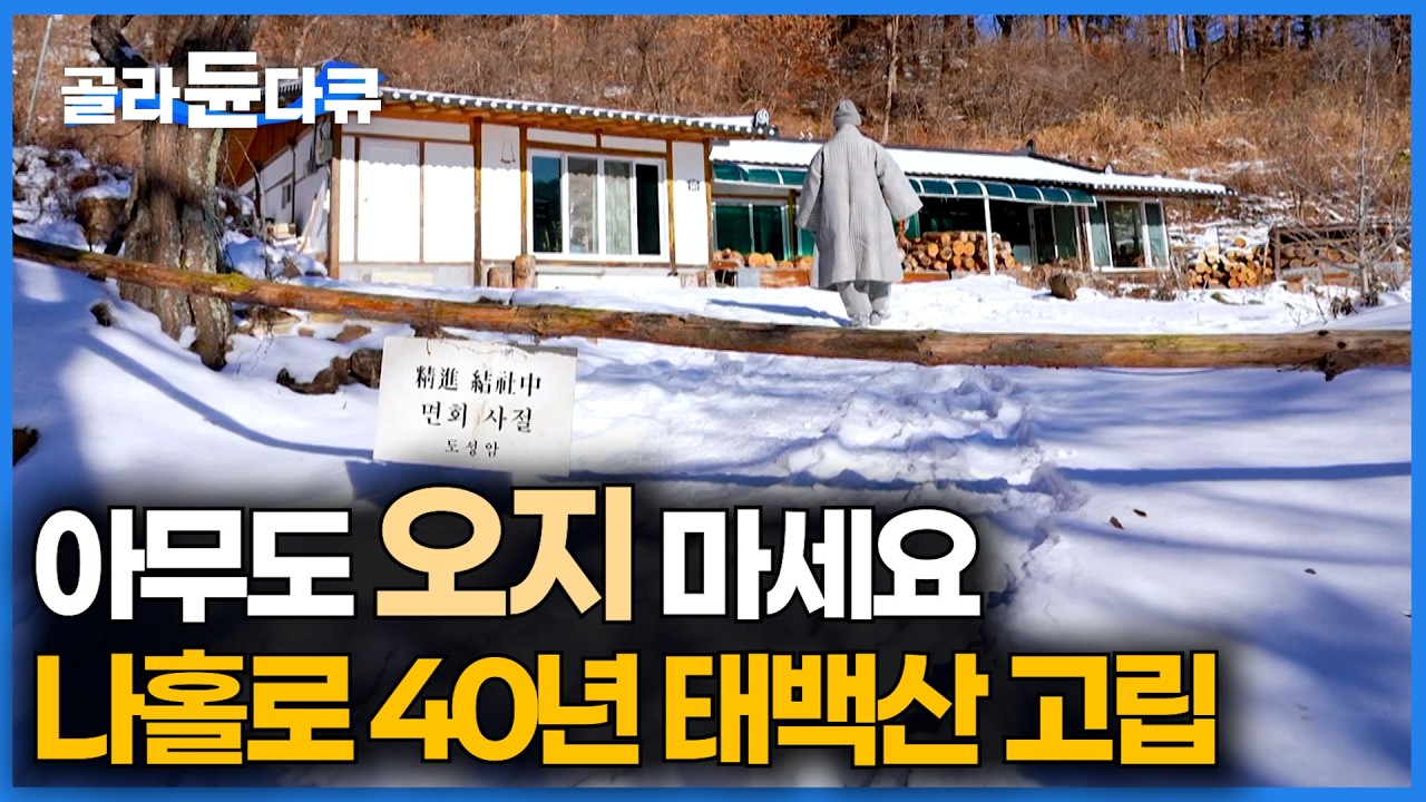 스물 일곱살에 홀로 들어온 산에서 어느덧 40년 째｜아무도 찾아오지 않아서 더 즐거운 태백산 나홀로 고립｜한국기행｜#골라듄다큐