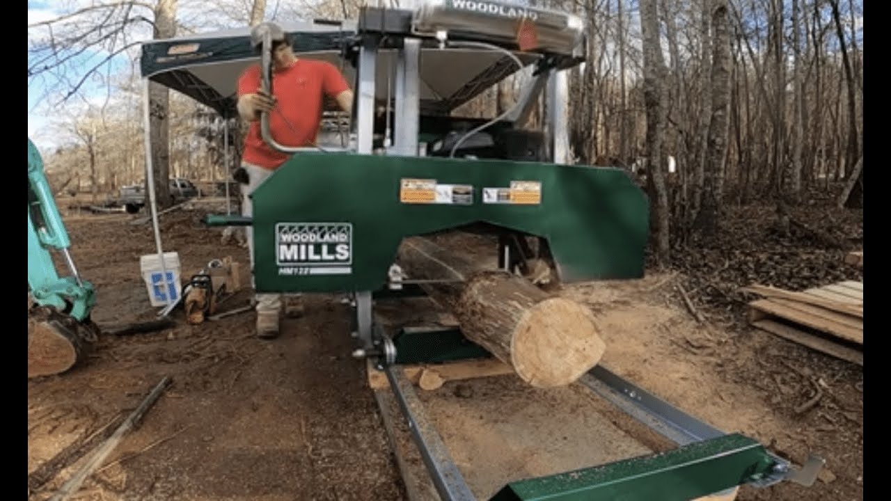 BUYING THE CHEAPEST/BEST BANDSAW MILL AND MILLING A BEAUTIFUL WORMWOOD HICKORY MANTLE