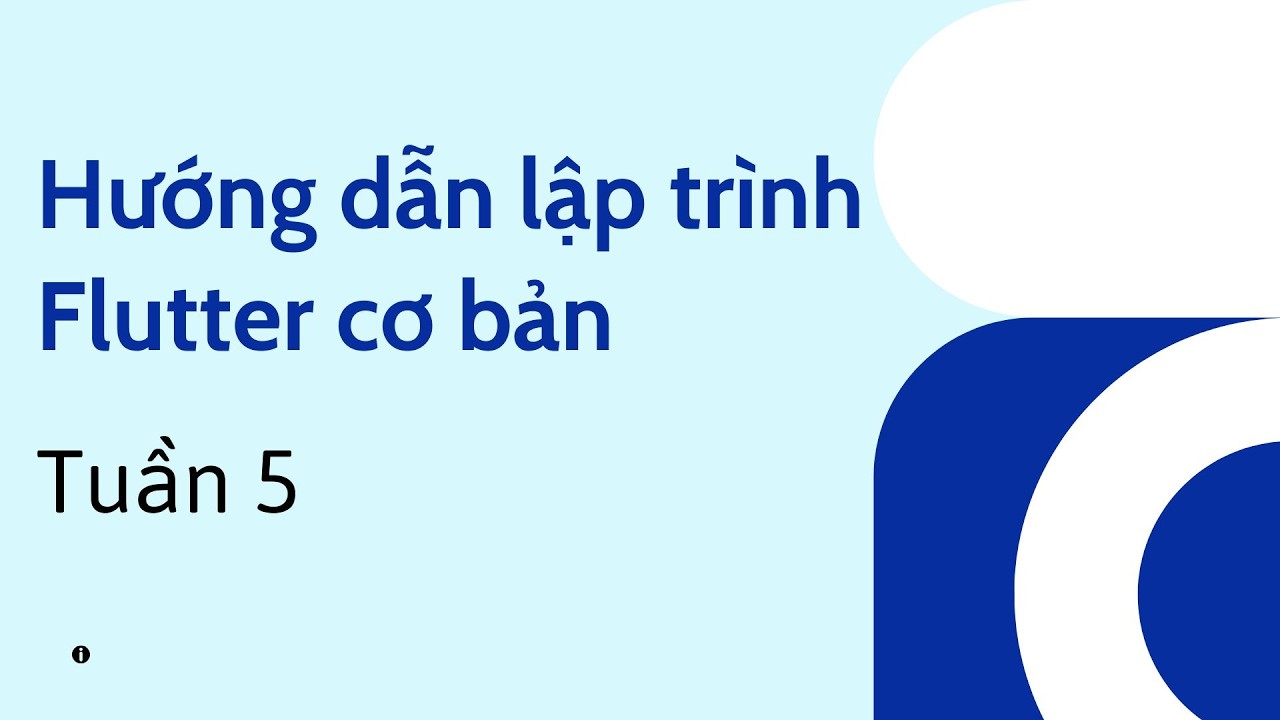 Flutter Tuần 5