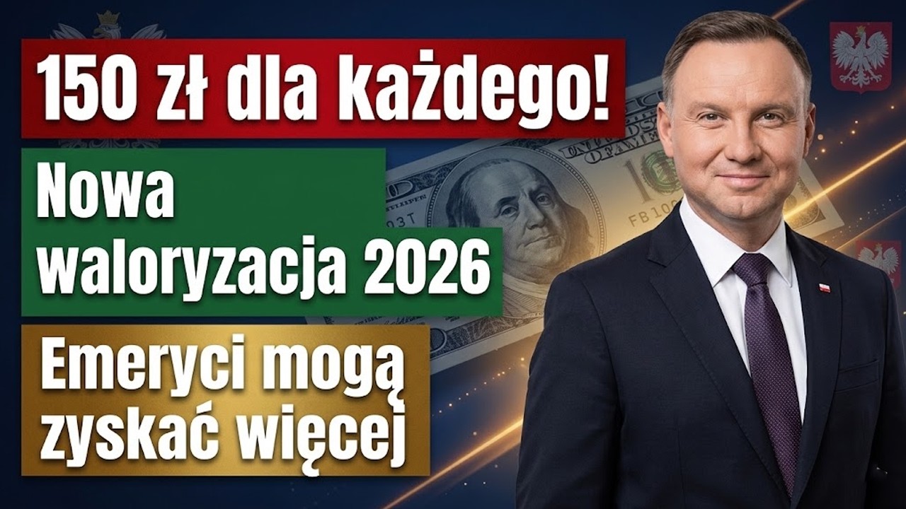 PILNE: 150 zł dla każdego emeryta co miesiąc? NOWA waloryzacja 2026 &ndash; rząd szykuje zmiany!