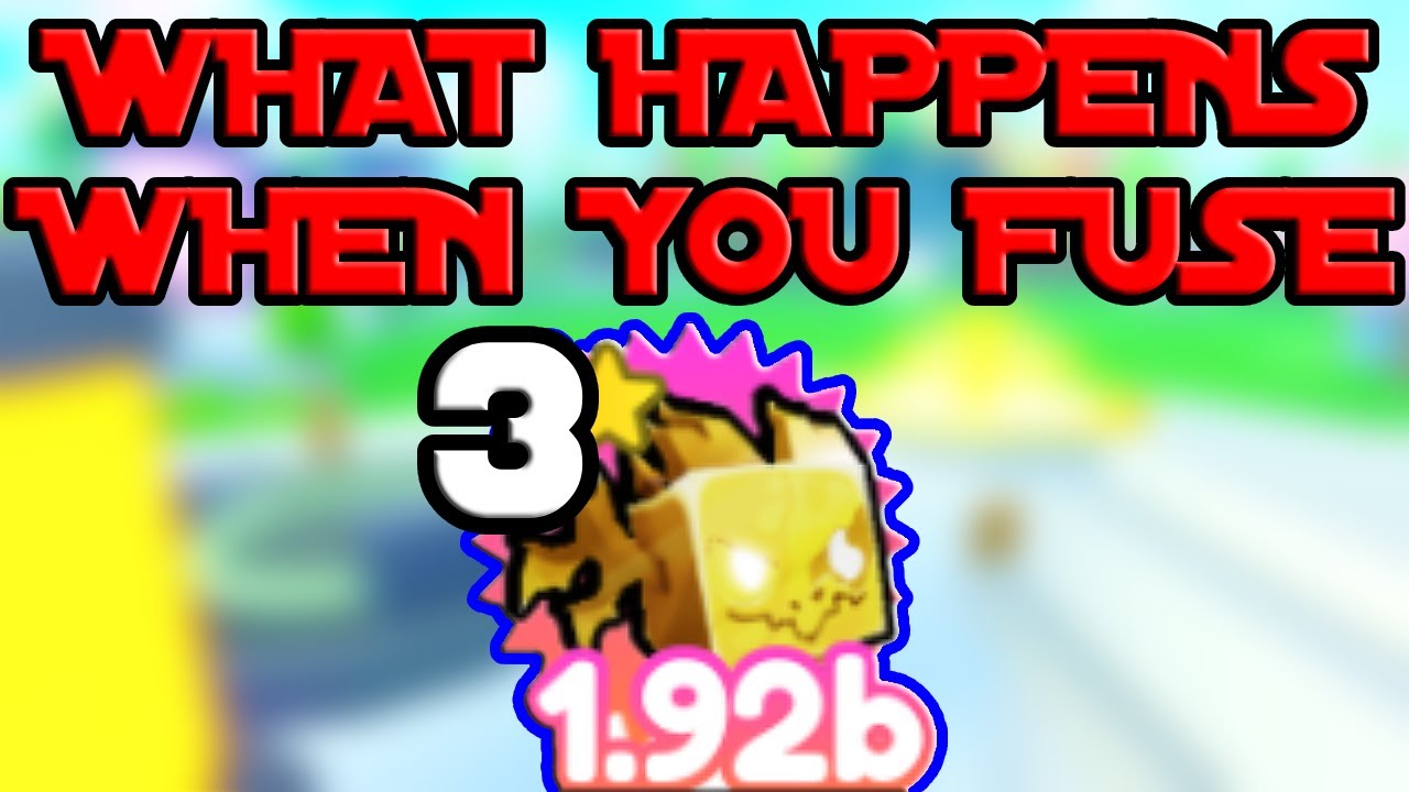 WHAT HAPPENS WHEN YOU FUSE 3 GOLDEN BLURRED AGONY?! Pet Simulator x