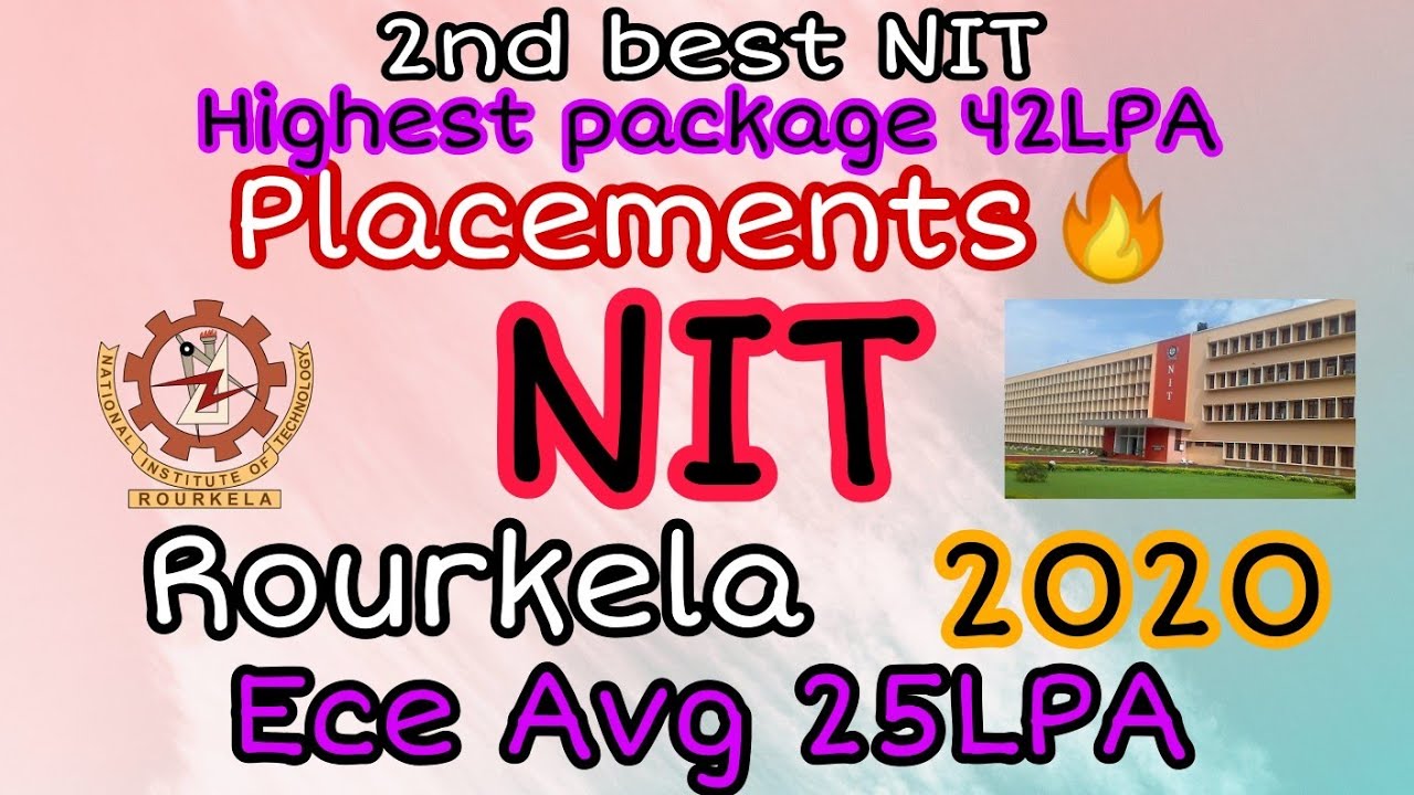 NIT Rourkela😍Placements 2020🔥All branches package💯all courses package, max,avg,min & median package