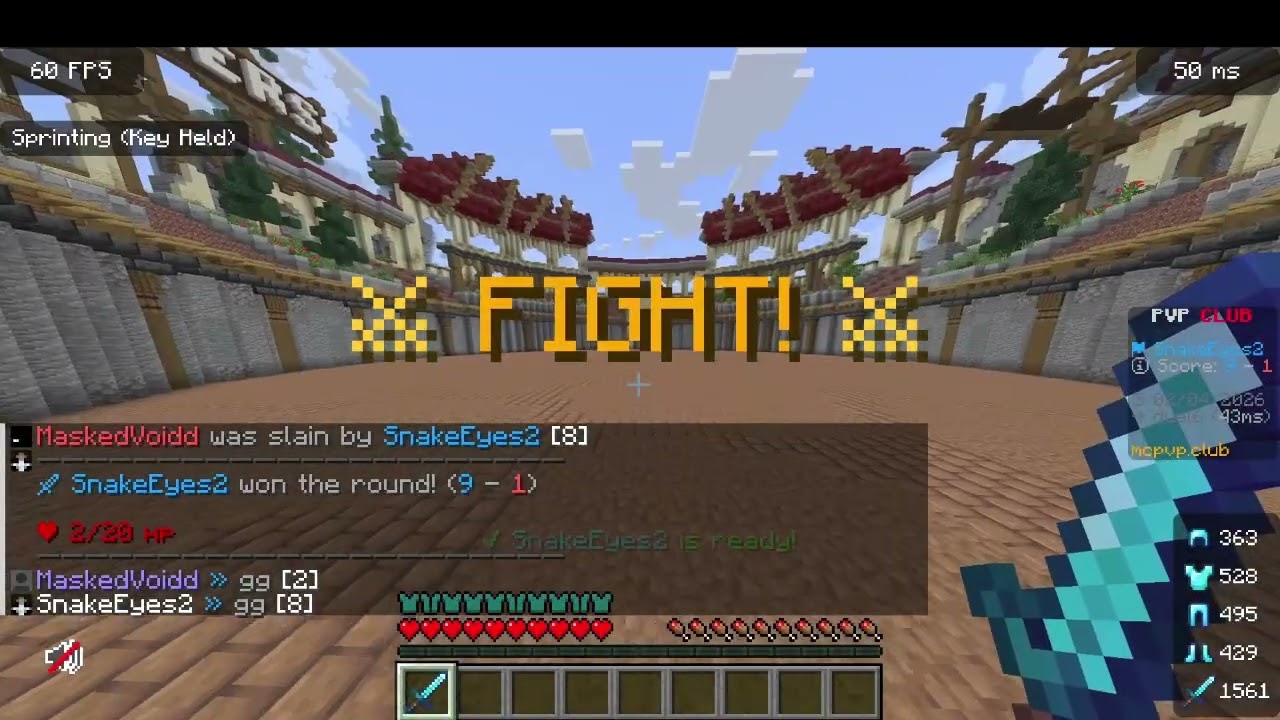 Dueling my friend MaskedVoidd