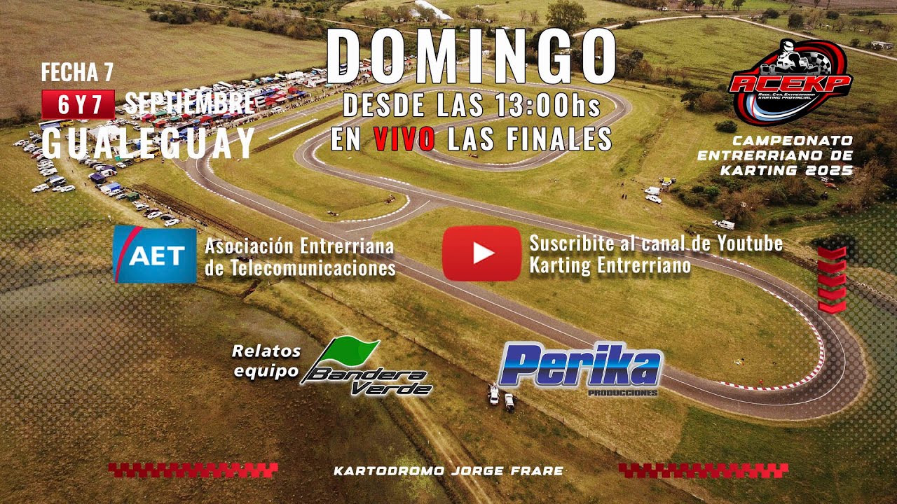 EN VIVO - Fecha 07 - Kartodromo Jorge Frare - Gualeguay - 7/9/2025 - ACEKP