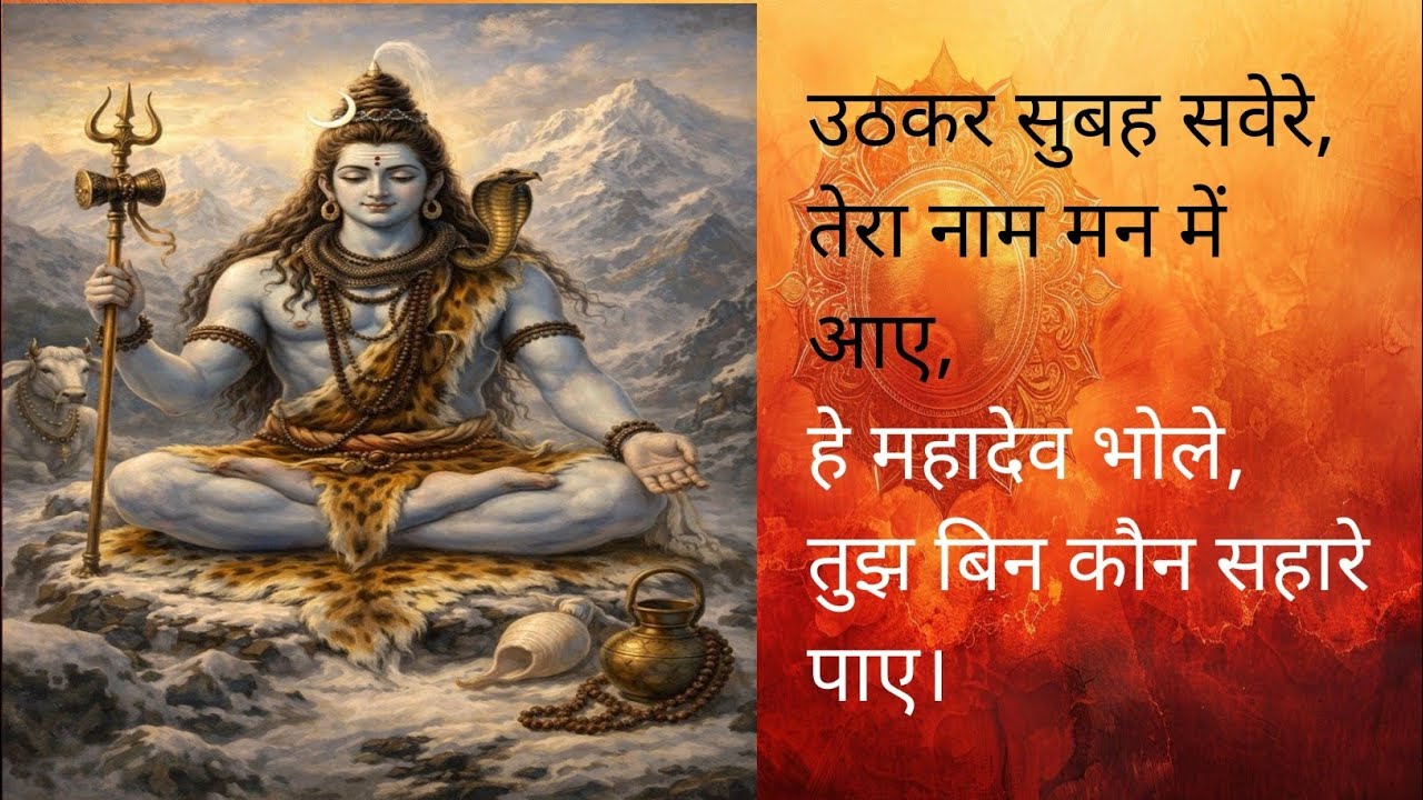 सुबह उठकर सुनें ये महादेव भजन 🙏 | उठकर सुबह सवेरे तेरा नाम | हर हर महादेव | Shiv Bhajan 2026