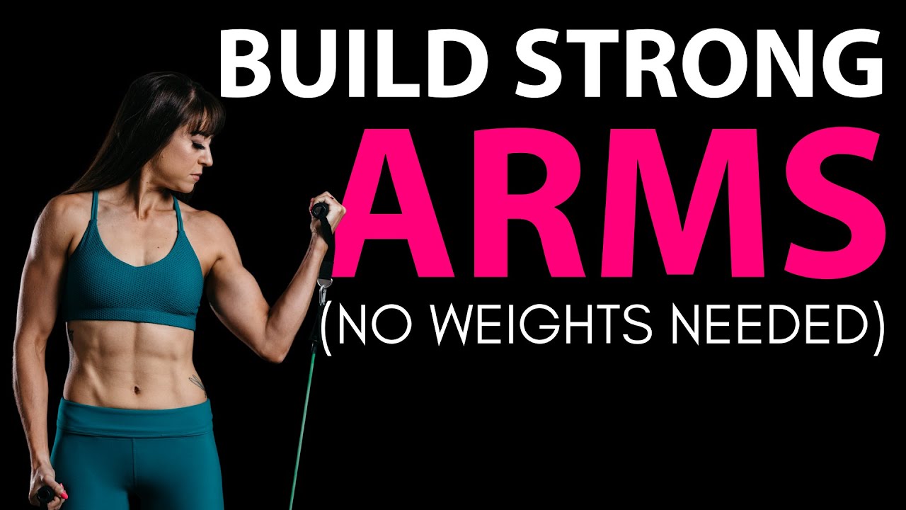Build Your Arms With Bands (NO WEIGHTS!)