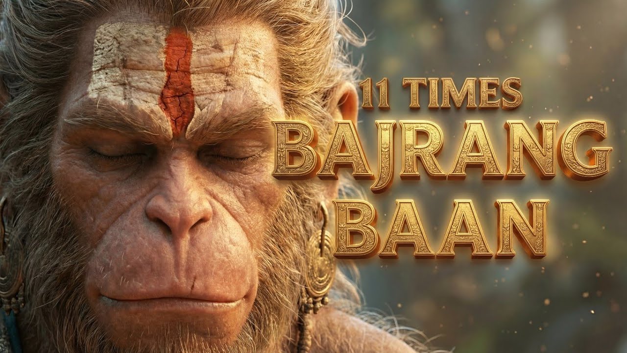 बजरंग बाण 11 बार🙏| Bajrang Baan 11 times | 11x Bajrang baan will give you Strength and Protection
