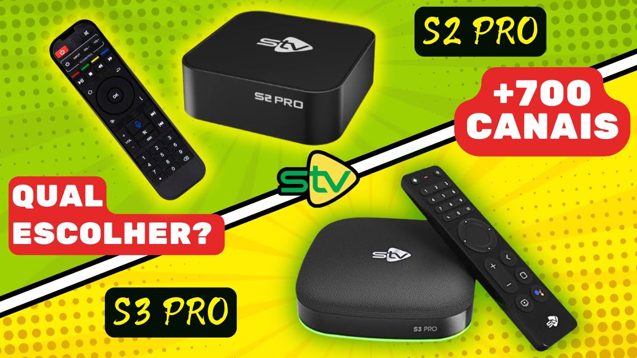 O novo STV S3 PRO ou S2 PRO, qual Escolher? Duas Super Box completas!